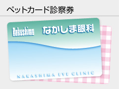 ペットカード診察券の写真